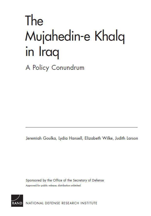 Organizata Muxhahedine Halk në Irak; Një politikë rebus