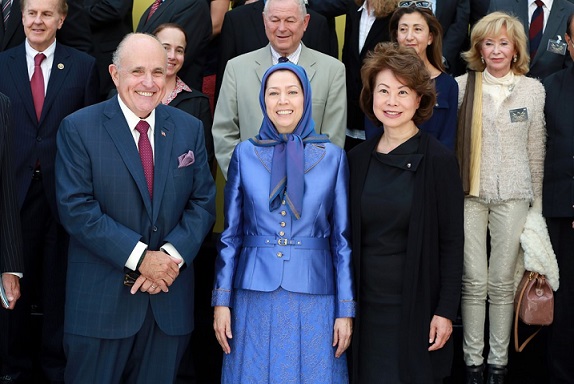 Maryam Rajavi Rudi Giuliani Elaine Chao Terrorists 1024x683
