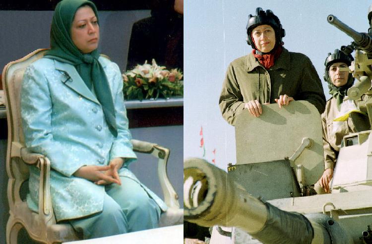 Maryam Rajavi On Tank