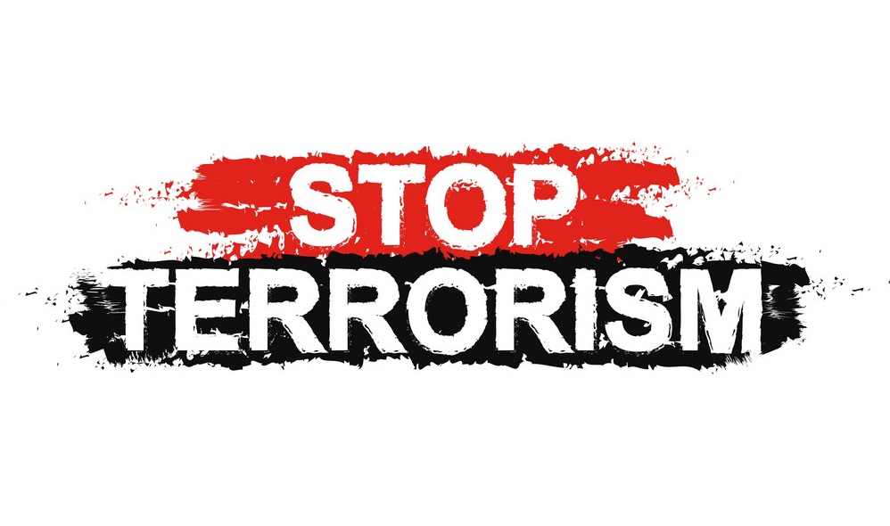 Stop Terrorism Sign Vector 6373901
